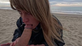 Cheating Wife Pumps Cock On Beach While Doing Sports. Almasol Amateur