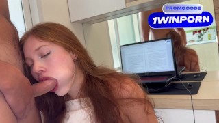 Quick sex with Hot stepsister before exams