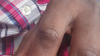 In my office masturbating