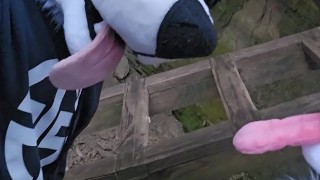 Family Hike 🔥 Cute Boy @AngryBarks Makes His Older Step Brother Cum Hard On Public Trail💦