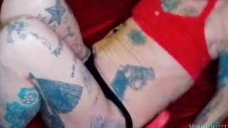 POV College Stepson Licks Stepmom's Pussy