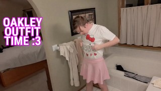 Femboy Fucks Himself Silly with Dildo in New Valentine's Day Outfit