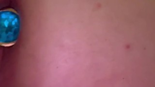 💙 PINK Ass & GOLD Anal Plug.. 🔥💓😈❄️