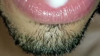 ME ENCANTA EL SEMEN EN LA BOCA, TONGUE, PENE GRANDE Y VENOZO, SLOOPY, KISS