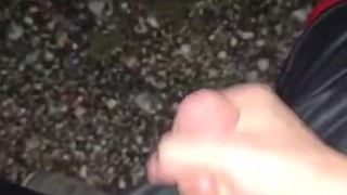 Jacking off in public neighborhood