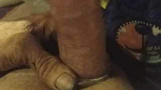 Deep throating and sucking my cock