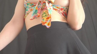 It always ends up like this, I touch my pussy and she squirts.. a lot!