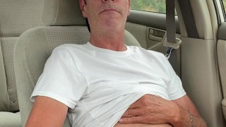 Jacking off in my car again