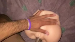 Sexy Dick Slow Stroking Creamy Pussy Toy