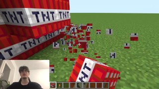 How to build and Blow up a Big Dick from TNT in Minecraft