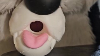 Wruff! Velox 🦊 by Naughty Fox Toys hits ALL the right spots for @AngryBarks 💦 Huge Cumshot!