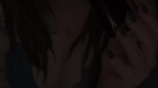 Smoking Close Up - Smoking Reds With Red Lips