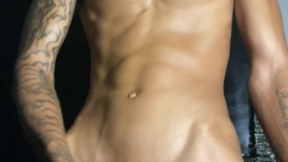 Sexy light skin with big black dick cumshot