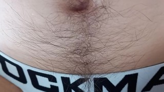 Dirty talk whilst playing in my jockstrap