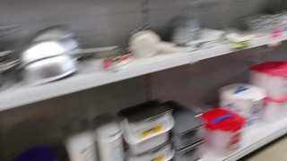 In a hardware store without a bottom