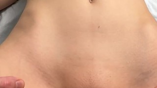 Step fuck with cool girl. She suck with slurps. Cum in pussy missionary pose