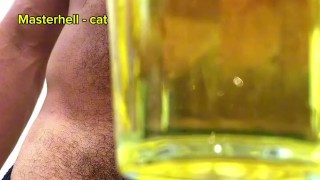 Pissing in public in the cup! imagine that you are that glass! fucking hot.