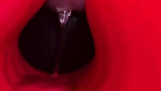 Lelo Loki Straight Edge Cock Block Extreme Vibrations Dangling Close Up Cock Twink Shorties
