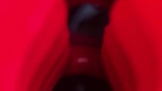 Lelo Loki Straight Edge Cock Block Extreme Vibrations Dangling Close Up Cock Twink Shorties