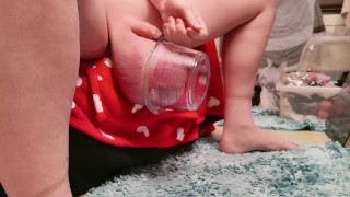 Trying to fit my Balls into 1 Liter Glas