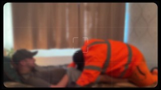 OnlyFans couple builder Danny and Scally Lachlan fuck hard