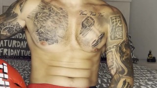 👅👅BIG CUMSHOT of profesional BOXER😈😉