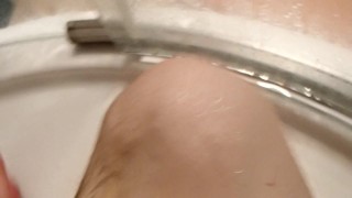 Playing in the shower