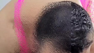 Esta polla apenas en mi garganta
