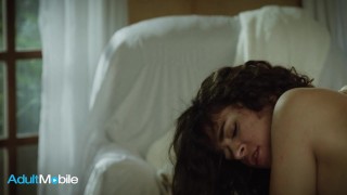 ADULTMOBILE - Two Horny Brunettes Waste No Time Devouring Each Other's Perfect Ass