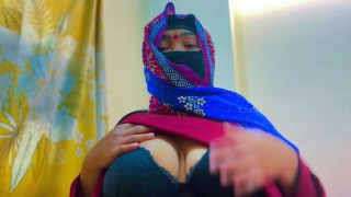 Arab Hotel BBW Maid was Horny in Saudi Arabia & i see her Big ass & Big Tits & start Masturbat