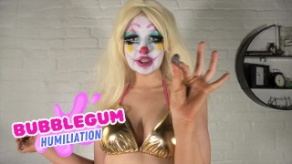 Aussie Clown Bubblegum Humiliation POV (FREE ON FANSLY)