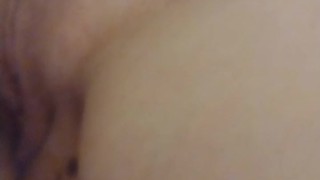 Shy Girl Embarrassed Of Me Filming Her Pink Pussy With Cum Dripping Out of It