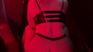Blowjob in the club at one unknown guy