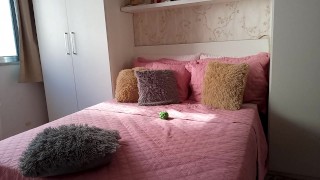 I was really horny when I got home from the gym and I needed to cum before taking a shower.