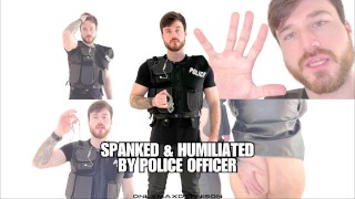 spanked & humiliated by police officer