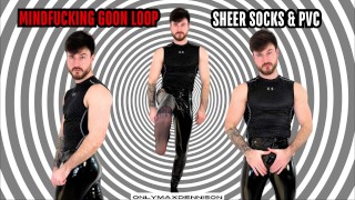 mindfucking goon loop pvc & sheer socks