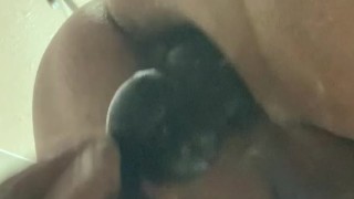 Fucking myself with anal beads