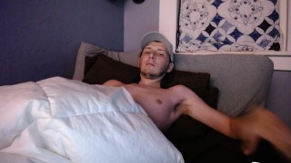 Cumming under the blankets