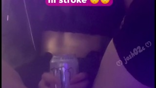 femboy cum countdown with monster can