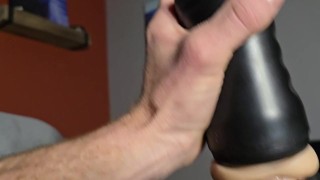 Late night fun with big cumshot . Muscular man masturbation