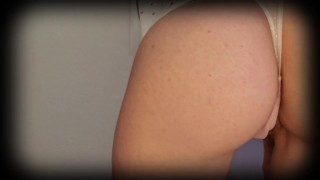 Girl dances in front of the camera changing panties and masturbating
