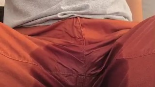 Pee myself on balcony