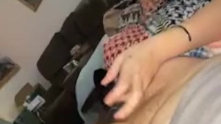 Hot blonde pheonix beats my cock (hand vs cock)