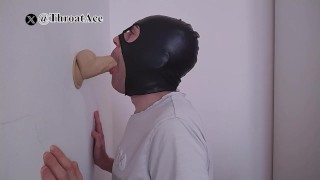 Greedy Throat: Taking Every Inch of This 20cm Dildo!"