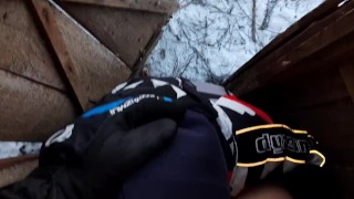 Quick lesbian sex in the toilet on the street - Lesbian_illusion