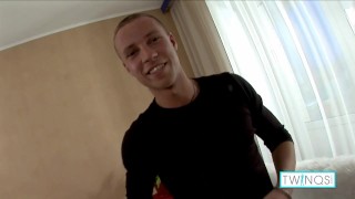 Beefy Blonde Jordan V Jerks Off His Hard Cock And Cumshots!