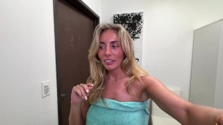 SLUT FUCKED by HUNG STRANGER in coed gym locker room | bonnie blue x van wylde