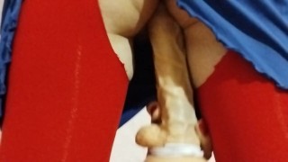 LOVE TO FUCK WITH MY LONG DILDO IN MY DRESS