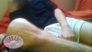 Memyselfandmyown jerking off in front of webcam, horny sweaty skinny body intense moaning orgasms