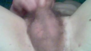 Masturbe (26) with one testicle